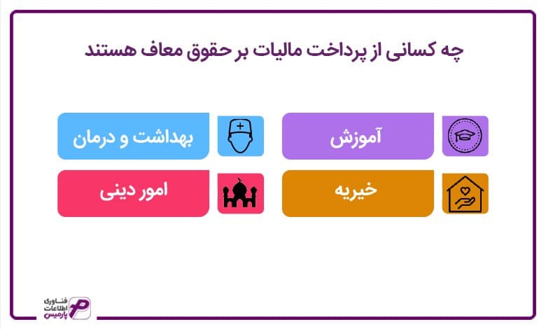 چه کسانی از پرداخت مالیات بر حقوق معاف هستند