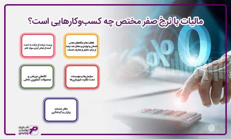 مالیات با نرخ صفر مختص چه کسب‌وکارهایی است؟ 