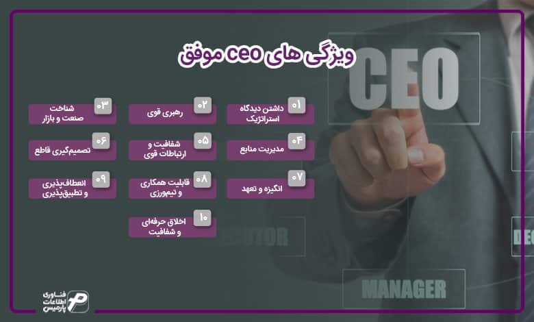 ویژگی های ceo موفق