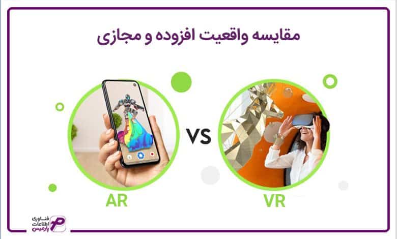 مقایسه واقعیت افزوده و مجازی