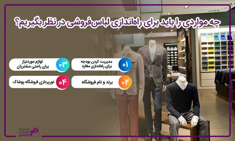 چه مواردی را باید برای راه‌اندازی لباس‌فروشی در نظر بگیریم؟