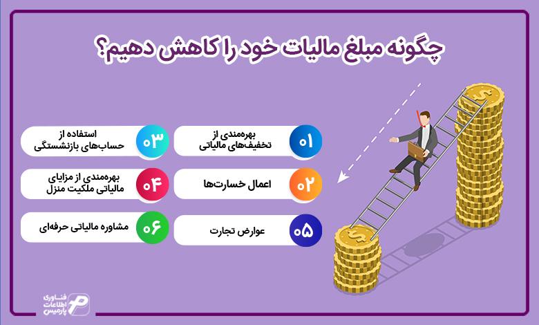 چگونه مبلغ مالیات خود را کاهش دهیم؟