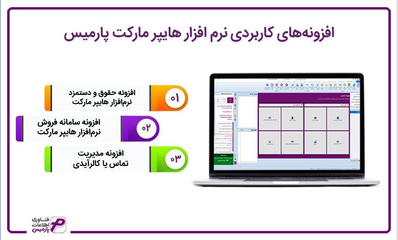افزونه‌های کاربردی نرم ‌افزار هایپر مارکت پارمیس