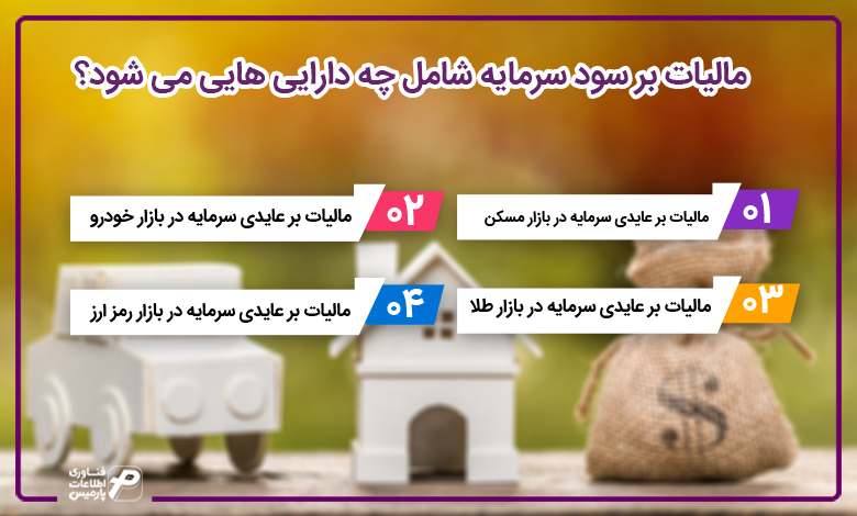 مالیات بر سود سرمایه شامل چه دارایی هایی می شود؟